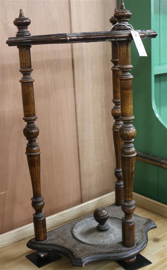 A stick and umbrella stand, H.77cm